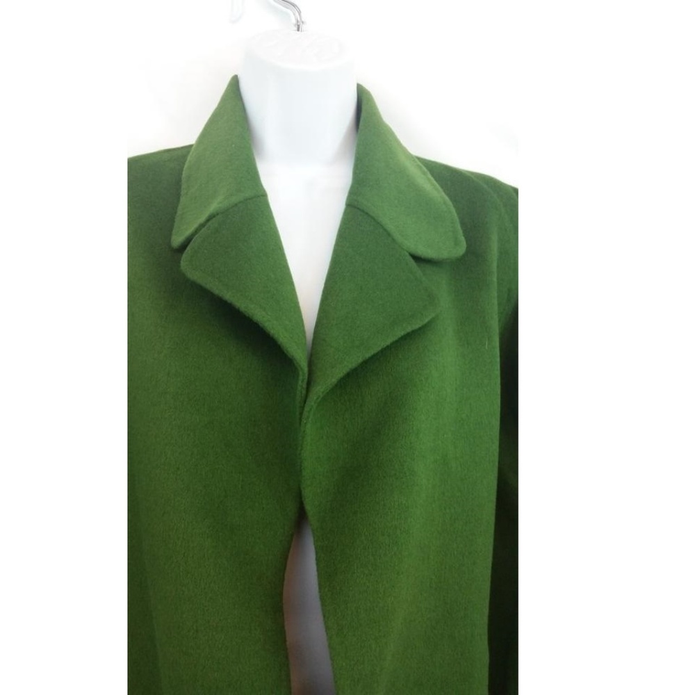 Shamask Forest Green Open Front Wool Jacket 1 - image 2
